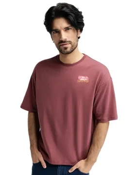 T-shirt à Manches Courtes Grama Burgundy S - Siroko - FashionsVida