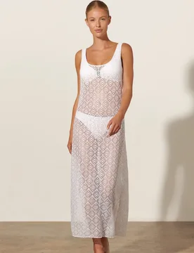 Vestido de playa largo de mujer - Basmar - FashionsVida