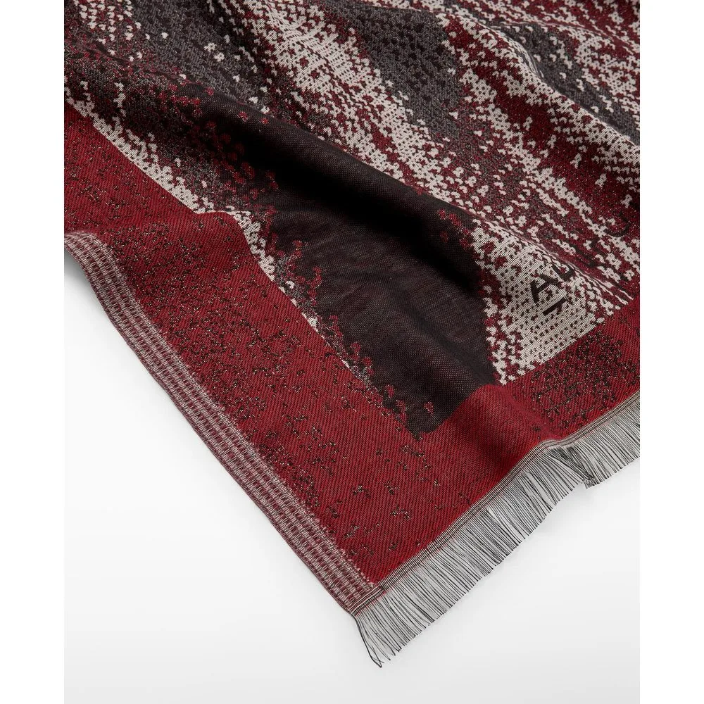 Fular de mujer tipo chal estampado en jacquard de algodón - Adolfo Dominguez - FashionsVida