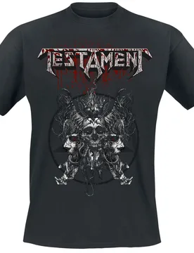 T-Shirt - Skull Blood - S bis XXL - für Männer - Größe S - schwarz - Lizenziertes Merchandise! - Männer - male - Testament - FashionsVida
