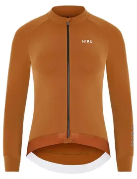 Maglia A Maniche Lunghe Advanced Light Brown - Hiru - FashionsVida