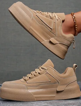 Zapatos planos negros casuales y cómodos para mujer, zapatillas de skate personalizadas de moda para exteriores y negocios con cordones - Shein - FashionsVida