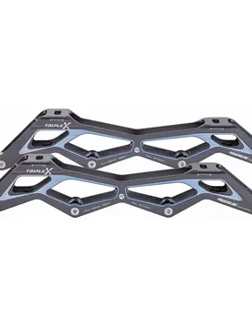 Patins à Roues Alignées Triple X 13.2/4x110 Titanium / Blue 195 mm unisex