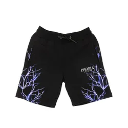 Pantalone Corto Tuta Uomo Blue Lightning Shorts Black/blue