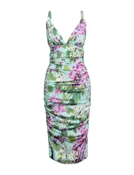 Dolce&Gabbana Vestido midi Mujer Azul celeste 34 Mujer - Dolce & Gabbana - FashionsVida