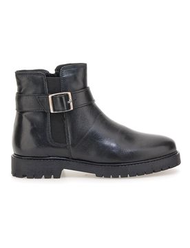 Stivaletti neri con fibbia laterale A04GAUDI 38