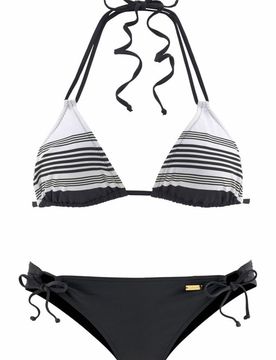 JETTE Bikini negro / blanco