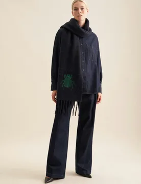 Regular Schal Blau **** - Seidensticker.com - FashionsVida
