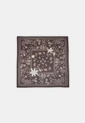 PAISLEY-BLUMEN-HALSTUCH Braun OS