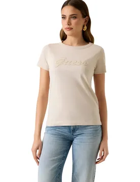 Guess Damen T-Shirt Beige 510197