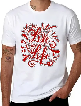 U2 one love one life red T-Shirt anime t shirts for man t shirts for man graphic vintage T-Shirt - Aliexpress - FashionsVida