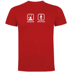 T-shirt à Manches Courtes Problem Solution Train Red M