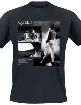 T-Shirt - We Are The Champion Concert Photos - S bis 5XL - für Männer - Größe L - schwarz - Lizenziertes Merchandise! - Männer - male