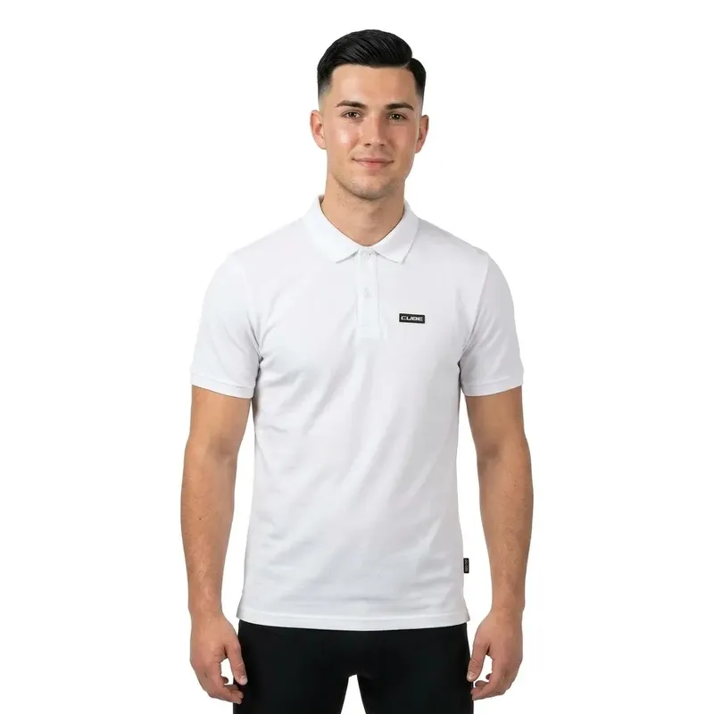 Cube Polo A Maniche Corte White