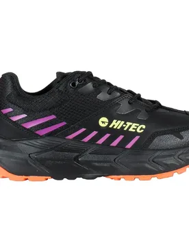 Hardcross Trail Running Shoes Black / Sparking Grape / Citron UK 7.5 Women - Hi-tec - FashionsVida