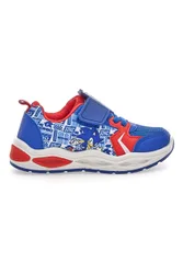 Scarpe blu e rosse con luci e strappo N9610085T 25