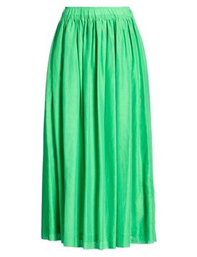 Falda midi Mujer Verde 34 Mujer