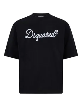 Dsquared2 t-shirt nero uomo logo - Dsquared2 - FashionsVida