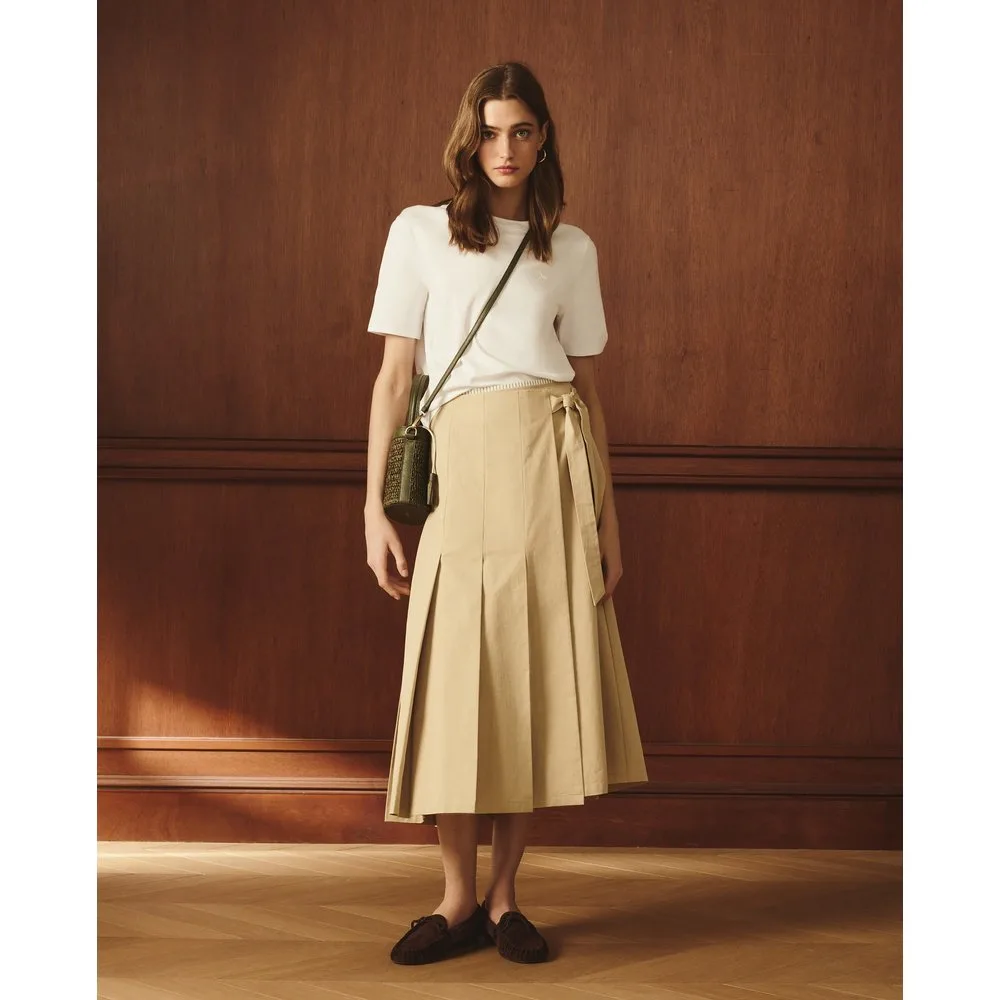 Camiseta de mujer con amnga corta y cuello caja - Lloyd's - FashionsVida
