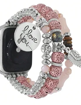 Pieza Nuevo brazalete de reloj estilo bohemio compatible con Apple Watch 1/2/3/4/5/6/7/8/9 - Shein - FashionsVida