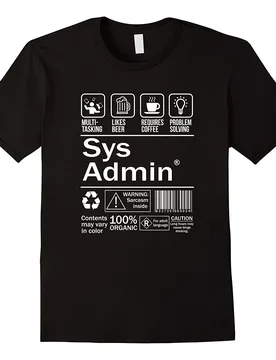 Funny System Administrator Product Label T-Shirt 100% Cotton O-Neck Summer Short Sleeve Casual Mens T-shirt Size S-3XL - Aliexpress - FashionsVida