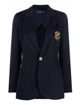Blazer in maglia con monogramma