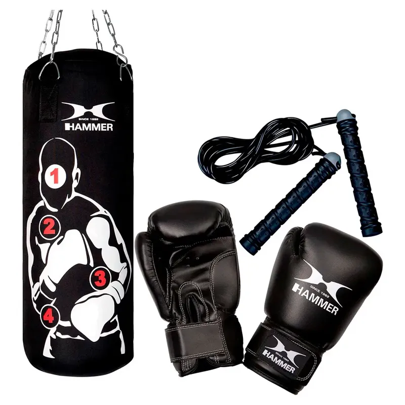 Coffret De Boxe Sparring Pro Black / White One Size