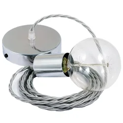 Cables Suspension Luminaire Tm02 2 M Silver / Chrome Plated One Size