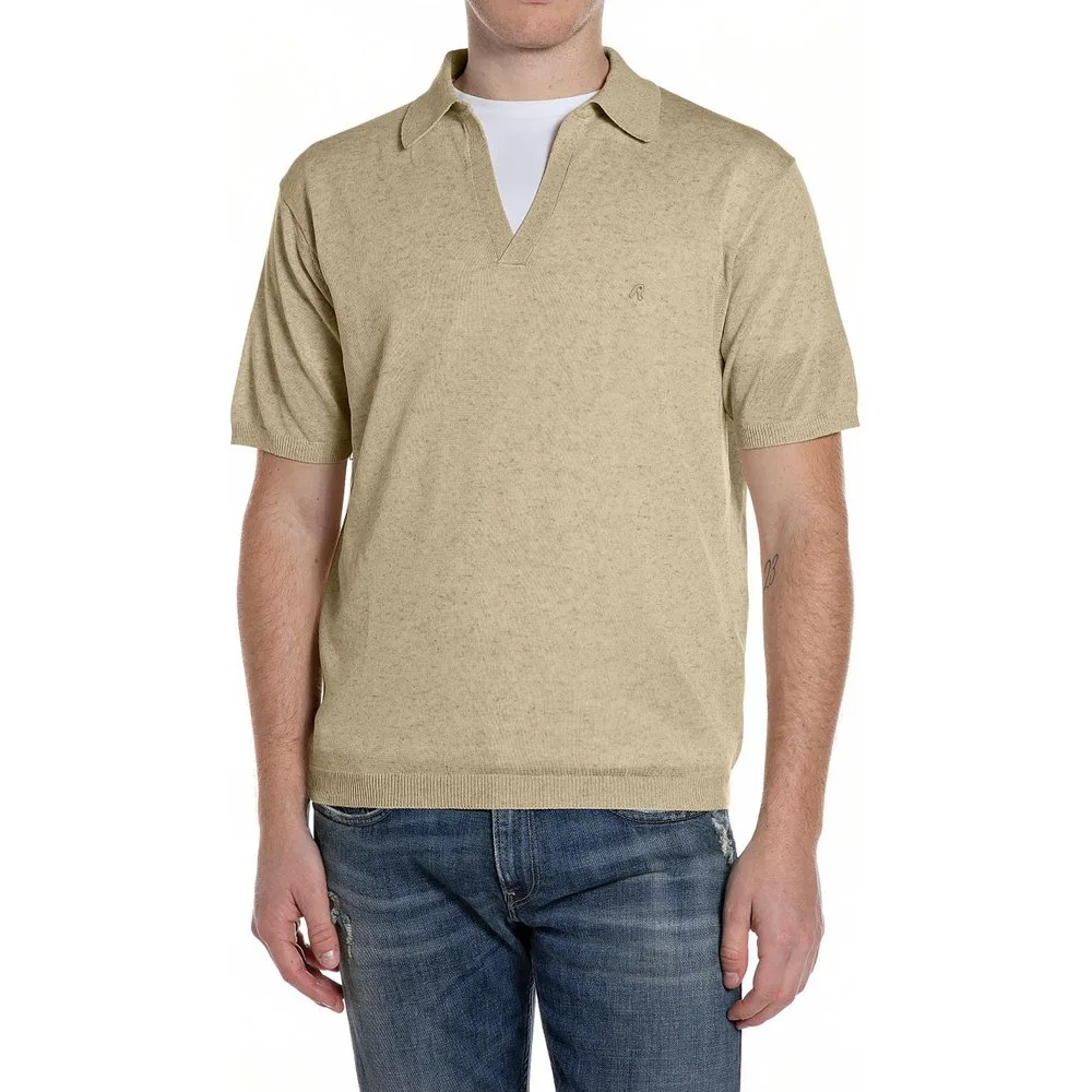 Polo de hombre de manga corta de punto - Replay - FashionsVida