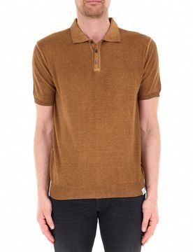 PEUTEREY Polo in cotone CUOIO XXL