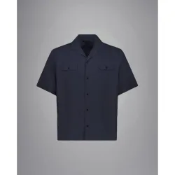 Paul & Shark - Camisa de hombre cuello bowling dos bolsillos