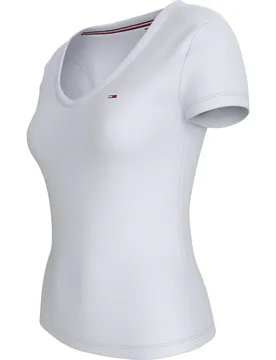 T-shirt à Manches Courtes Et Col En V Dw0dw17385 White XS