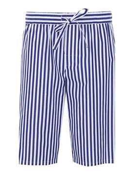 Pantaloncini a righe bianche e
