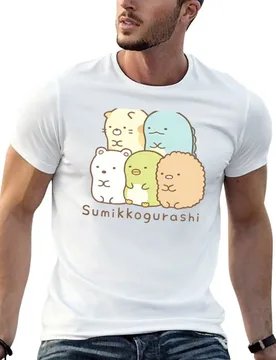 Charming Sumikko Gurashi Group Illustration - Adorable Japanese Kawaii Characters in Cute Cartoon Design for Fans and Co T-Shirt - Aliexpress - FashionsVida