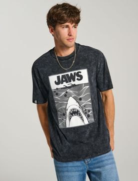Sinsay - Maglietta Jaws - nero