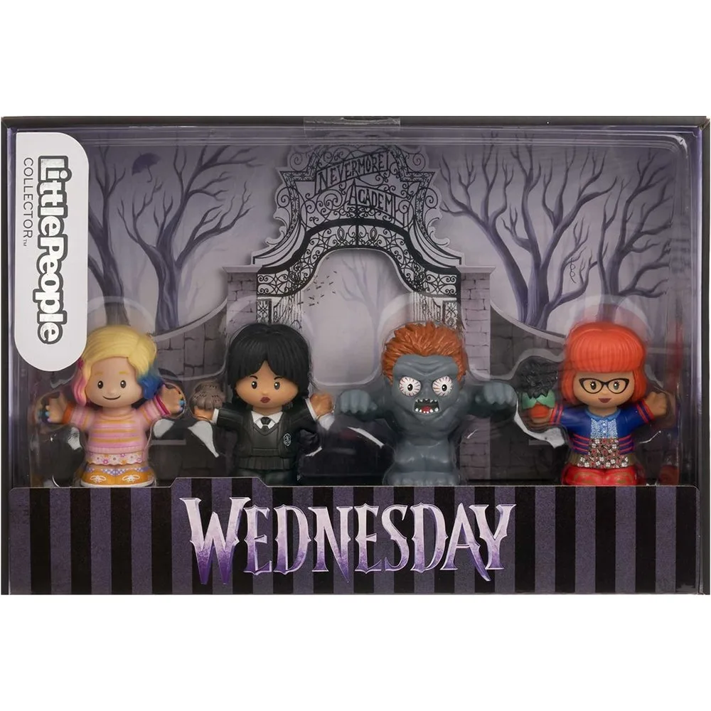 Figura Wednesday Little People Collector - Fisher-Price - FashionsVida