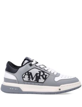 Two-Tone Rubber Sole Sneakers with Lace-Up Closure