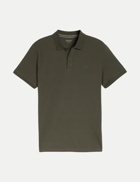 Basic Poloshirt Grün XXL