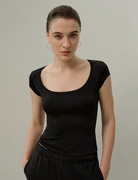 Donna Maglia Silk Breeze Jersey Leggera Nera XS