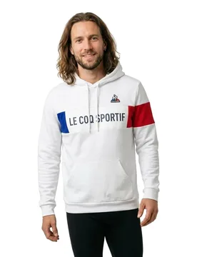 Sweat à Capuche Tri N°1 Optical White M Homme - Le coq sportif - FashionsVida