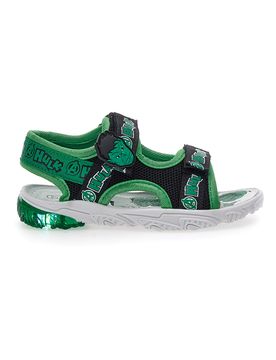 Sandali Verdi e Neri Con Strappi in Velcro Hulk 1010159 26