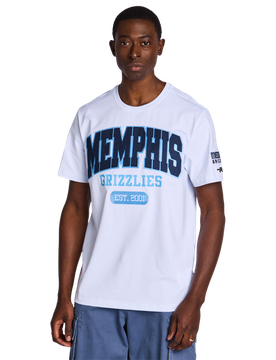 Grizzlies City Arch Soccer Herren T-Shirts - Weiß - Größe L - Baumwoll-Jersey White L