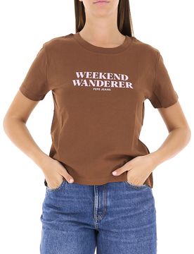 T-shirt girocollo NOCCIOLA M