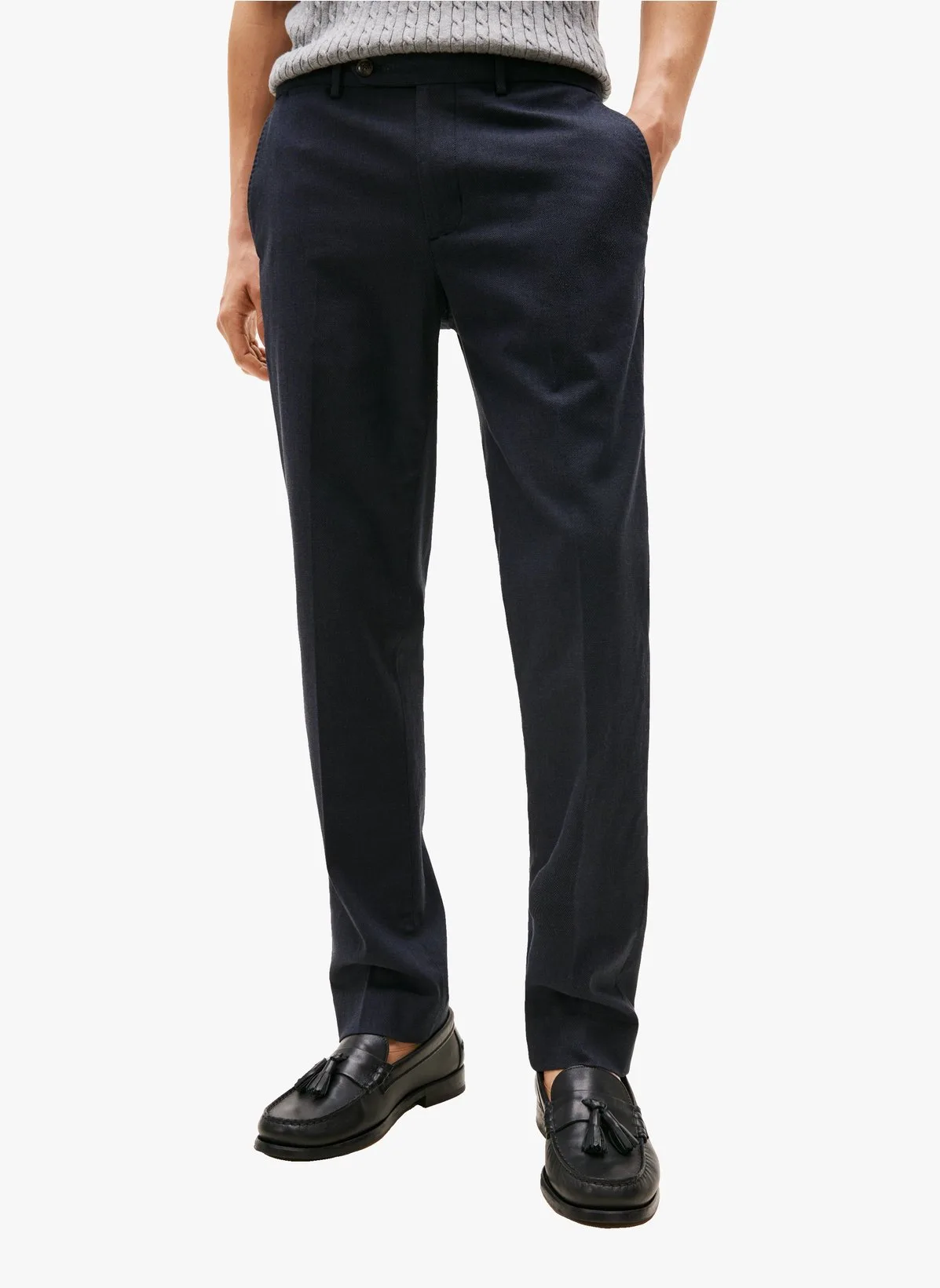 Pantalon droit en coton mélangé - Tommy hilfiger - FashionsVida