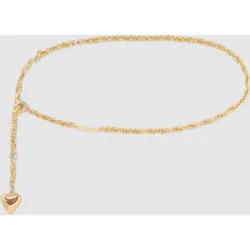 Cinturón de mujer cadena con corazón