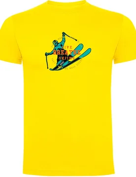 T-shirt à Manches Courtes Breathe Yellow S - Kruskis - FashionsVida