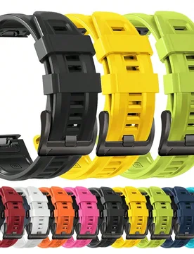 Correa de reloj deportiva de silicona de 22 mm/26 mm QuickFit compatible con Fenix 8Pro E 7 7x 6 6xPRO 5x Plus, Forerunner 970 965/Tactix8 7/Instinct - Shein - FashionsVida