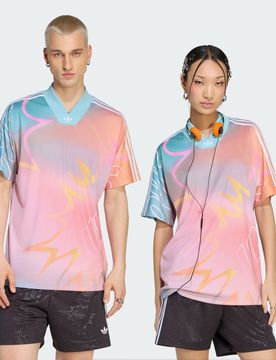 MAGLIA LOVE UNITES AOP 3XL Peach / Turquoise / RAINBOW