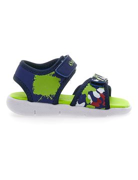 Sandali Blu e Lime con Fascia Regolabile con Velcro 63820 25