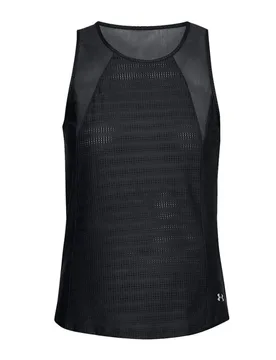 Womens Balance Mesh Vest Training Tank Top 1320592 001 - Black Textile - Size X-Small - Under armour - FashionsVida